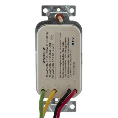 OCC/Vac Sensor, PIR, 1200 sq ft, White, Mfr: WS2000W-A