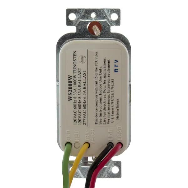 OCC/Vac Sensor, PIR, 1200 sq ft, White, Mfr: WS2000W-A