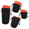 PHENOFICE 4pcs Camera Lens Case Drawstring Storage Pouch for Dslr Lens Sleeve for Outdoor Use view 1