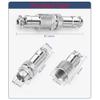 4Pcs GX12 12mm 2Pin Docking Aviation Connector, Coupling Female Aviation Socket + Male Plug Kit Panel Metal Wire Connector for Small Audio Devices, Cameras, LED Light Strips view 2