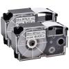 GREENCYCLE 2PK Compatible for XR-24SR XR-24SR2S AR-24SR 24mm 1" EZ Black on Silver Label Maker Tape for CWL300 KL-430 KL-820 KL-7000 KL-7200 KL-8100 KL-8200 KL-C500 Label Printer view 1