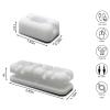 8pcs White Cord Organizer Cable Clips, Silicone Adhesive Cord Clips for Charging Cords Wire Management Keeper for Desk,Nightstand,Car,Office, view 2