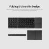 ACAGALA Wireless BT Keyboard Folding Keyboard Portable Ultra Slim BT Keyboard with Touchpad for Windows/Android/iOS Grey view 2
