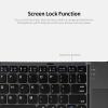 ACAGALA Wireless BT Keyboard Folding Keyboard Portable Ultra Slim BT Keyboard with Touchpad for Windows/Android/iOS Grey view 3