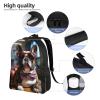 DJUETRUI Backpack for Men Women Lightweight Travel Backpack French Bulldog Wearing Sunglasses Carry On Backpack Laptop Backpack Casual Daypack view 3
