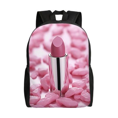 DJUETRUI Backpack for Men Women Lightweight Travel Backpack Lipstick pattern Carry On Backpack Laptop Backpack Casual Daypack