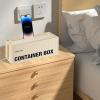 Cable Organizer Box | Cord Storage Management Solution | Dustproof Desk Organizer with Lid for Socket and TV Wires, Heat Dissipation Design with Surge Protector Features view 4