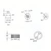 10Pcs GX12 12mm 2Pin Quick Connect Aviation Connector, Easy Connect Female Socket + Male Plug Kit Panel Metal Wire Connector for Small Audio Devices, Cameras, LED Light Strips view 2