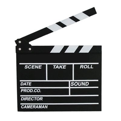 Movie Film Clap Board, 20 x 20cm