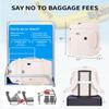ECOHUB Travel Backpack for Women, 18x14x8 Spirit Airlines Personal Item Bag with Clear Toiletry Bag, Laptop Carry on Backpack with USB Port, Airline Approved Under Seat 14 Pockets 30L, Beige view 2