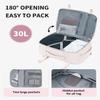 ECOHUB Travel Backpack for Women, 18x14x8 Spirit Airlines Personal Item Bag with Clear Toiletry Bag, Laptop Carry on Backpack with USB Port, Airline Approved Under Seat 14 Pockets 30L, Beige view 4