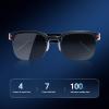Fabater Bluetooth Sound Sunglasses Headphone, Bluetooth 5.1 Open Speaker Touch Control Non Slip Comfortable Fit, Polarized Lenses, Blue Light Film, for Riding Driving Fishing view 3