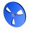 1/4 7 Inch Empty Tape Reel, Aluminum Alloy Universal Open Reel Sound Tape Empty Reel, Recording Takeup Reel with 3 Hole, for Reel to Reel for TEAC for Revox Studer (Blue) view 1