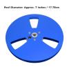 1/4 7 Inch Empty Tape Reel, Aluminum Alloy Universal Open Reel Sound Tape Empty Reel, Recording Takeup Reel with 3 Hole, for Reel to Reel for TEAC for Revox Studer (Blue) view 3