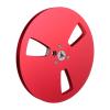 1/4 7 Inch Empty Tape Reel, Aluminum Alloy Universal Open Reel Sound Tape Empty Reel, Recording Takeup Reel with 3 Hole, for Reel to Reel for TEAC for Studer (Red) view 1