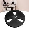 Empty Tape Reel, 1/4 7 Inch Aluminum Metal Reel, Aluminum Alloy Universal Recording Takeup Reel with 3 Hole, Replacement Opening Machine Part for Reel to Reel Tape Player (Black) view 4
