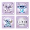 Disney Stitch 4-Pack Canvas LED Wall Art Set,Childrens Hanging Wall Dcor for Bedroom & Playroom, Each Piece 11" x 11" view 1
