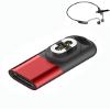 (1 Pack) Compatible for SHOKZ OpenSwim Pro S710 Type-C Magnetic Charger Adapter,Without Charger Cable,Red view 1