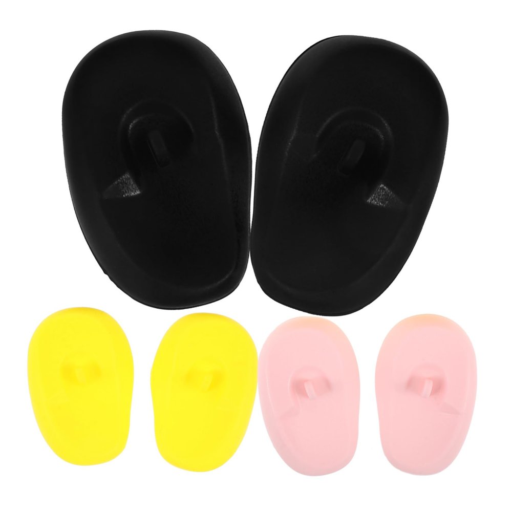 6 Pairs Silicone Ear Covers for Hair Dyeing Salon Ear Protection