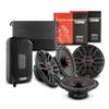 DS18 Complete Car Sound Upgrade - 4X Coaxial Speakers with Under Seat Subwoofer and Amplifier for Immersive Audio view 1