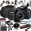 Canon 3000D(EOS Rebel T100) DSLR Camera w/EF-S 18-55mm F/3.5-5.6 Zoom Lens + 64GB Memory Card, Case, Hood, Tripod, Grip-Pod, Filter, Professional Photo Bundle(24pc), CANON EOS 3000D (Renewed) view 1