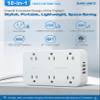 Sureance Surge Protector Power Strip - AC Outlets, USB-A Ports, USB-C, Surge Protection, Mountable, Compatible with Phone 15/16 Series - ETL Certified for Home, Office,Dorm, Gaming view 2