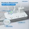 Sureance Surge Protector Power Strip - AC Outlets, USB-A Ports, USB-C, Surge Protection, Mountable, Compatible with Phone 15/16 Series - ETL Certified for Home, Office,Dorm, Gaming view 4