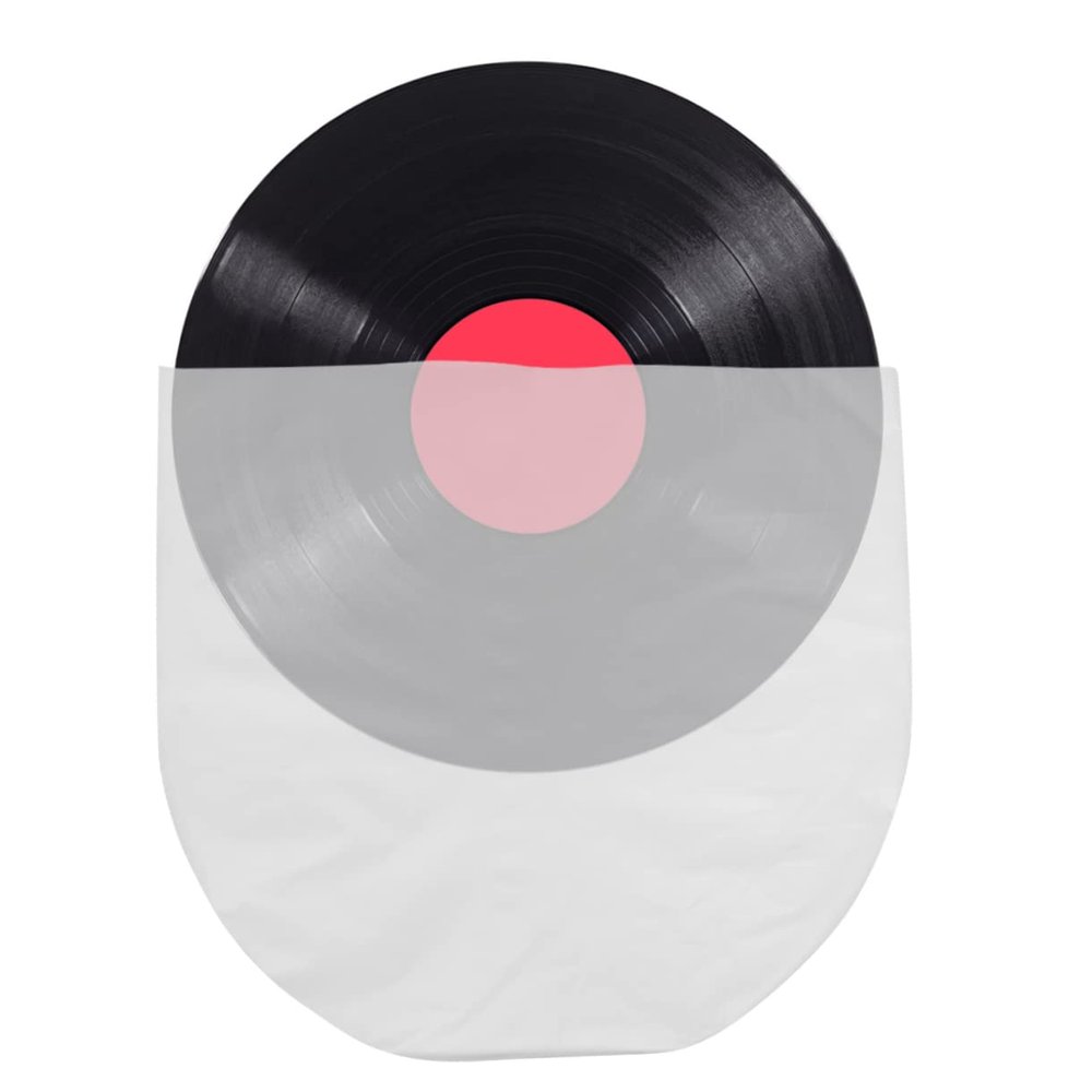 FELTECHELECTR 50pcs Cd Protector Bags Cd Inner Sleeves Material Reducing Friction and Wear Flap Design for Easy Access