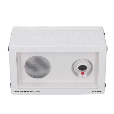 Yunseity Portable Speaker, Small Memory Card Mode Speaker for Office (White)