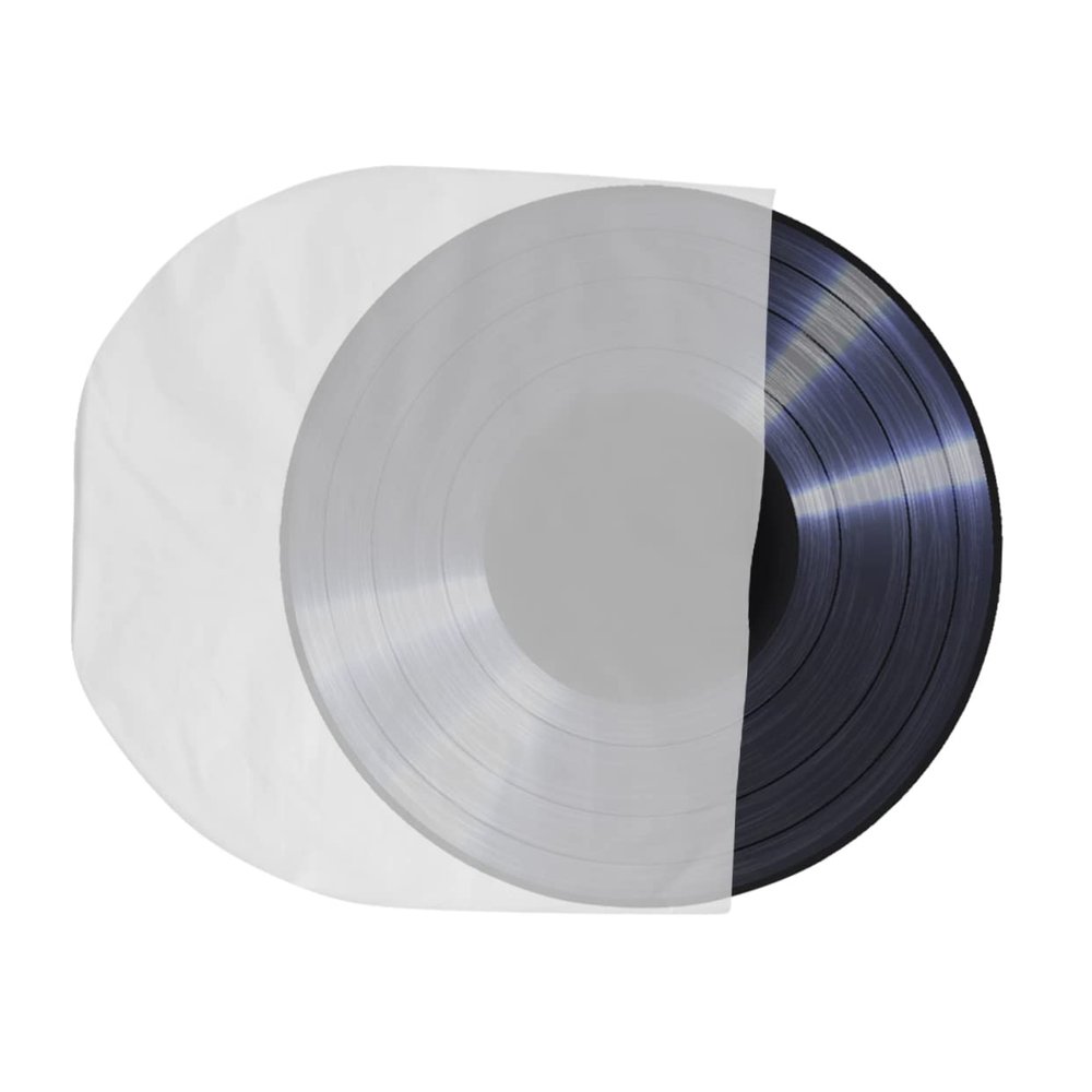 BELLIFFY 50pcs Vinyl Record Sleeves Thick Inner Bags for Protection Against Scratches and Data Corruption for Storage of Your Music Collection