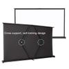 BERWDUXA 16:9 Tabletop Projector Screen Little Manual Pull Up Projection Screen 20in 30in 40in 50in Portable Movie Screen for Home Cinema Indoor Outdoor Travel Camping(20inch(16:9)) view 3