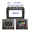 9INCH Car Radio Frame Fascia Adapter Android Audio Dash Fitting Panel Kit Compatible with Kia Picanto Compatible with Euro Star 2004-2007 Install Mount Kit view 4