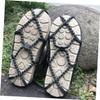 OATIPHO Outdoor Ice Snow Crampons Shoe Cover Anti-Skid Traction Cleats for Hiking Climbing and Camping Fits Lightweight Easy to Clean Black view 4
