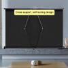 BERWDUXA Table Top Projection Screen Portable Retractable Projector Screen 20" 30" 36" 40" 50" Manual Pull Up Mobile Movies Screen for Outdoor Home Theater Office(46inch(16:9)) view 4