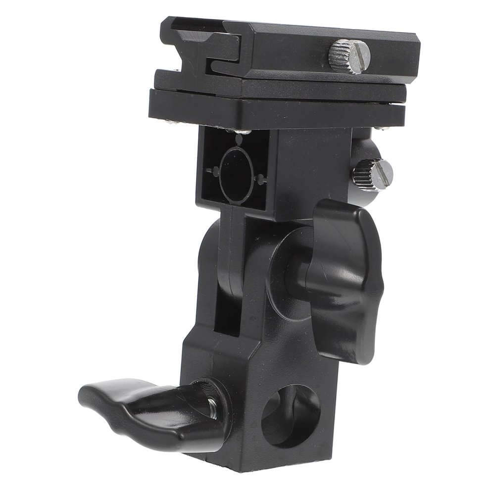 Mikikit Light Stand Adapter for Flash Trigger Bracket Umbrella Clamp Camera Flash Bracket Light Stand Spigot