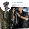 Mikikit Light Stand Adapter for Flash Trigger Bracket Umbrella Clamp Camera Flash Bracket Light Stand Spigot view 4