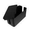 FELTECHELECTR 1pc Plastic Box Cord Organizer for Home Office Modern Design for Tidy Workspace Thick Plastic Material Efficient Cable Storage view 1