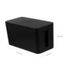 FELTECHELECTR 1pc Plastic Box Cord Organizer for Home Office Modern Design for Tidy Workspace Thick Plastic Material Efficient Cable Storage view 2