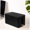 FELTECHELECTR 1pc Plastic Box Cord Organizer for Home Office Modern Design for Tidy Workspace Thick Plastic Material Efficient Cable Storage view 3