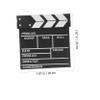 VILLFUL 4pcs Wooden Movie Clapperboard Directors Board Portable and Easy to Write for Film Students and Enthusiasts view 2