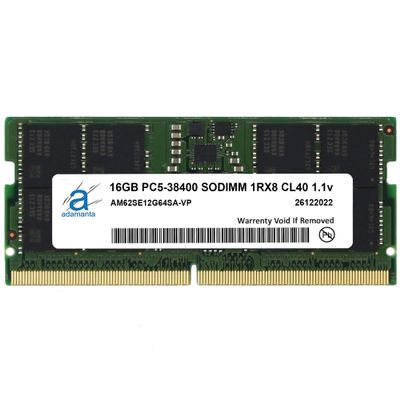 Adamanta 16GB (1x16GB) Compatible with MSI Titan GT77 12U, 12UGS, 12UHS Gaming Laptop DDR5 4800MHz PC5-38400 SODIMM 1Rx8 CL40 1.1v 262 Pin Notebook Memory RAM Upgrade