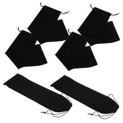 6pcs Hair Tool Travel Bag with Drawstring Closure for Flat Iron