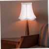 ULDIGI Decorative Cloth Ceiling Light Shade Elegant Wave Bottom Lampshade for Home Lighting Simple Style Fabric Light Cover for Ceiling and Wall Lamps Pink Design view 2