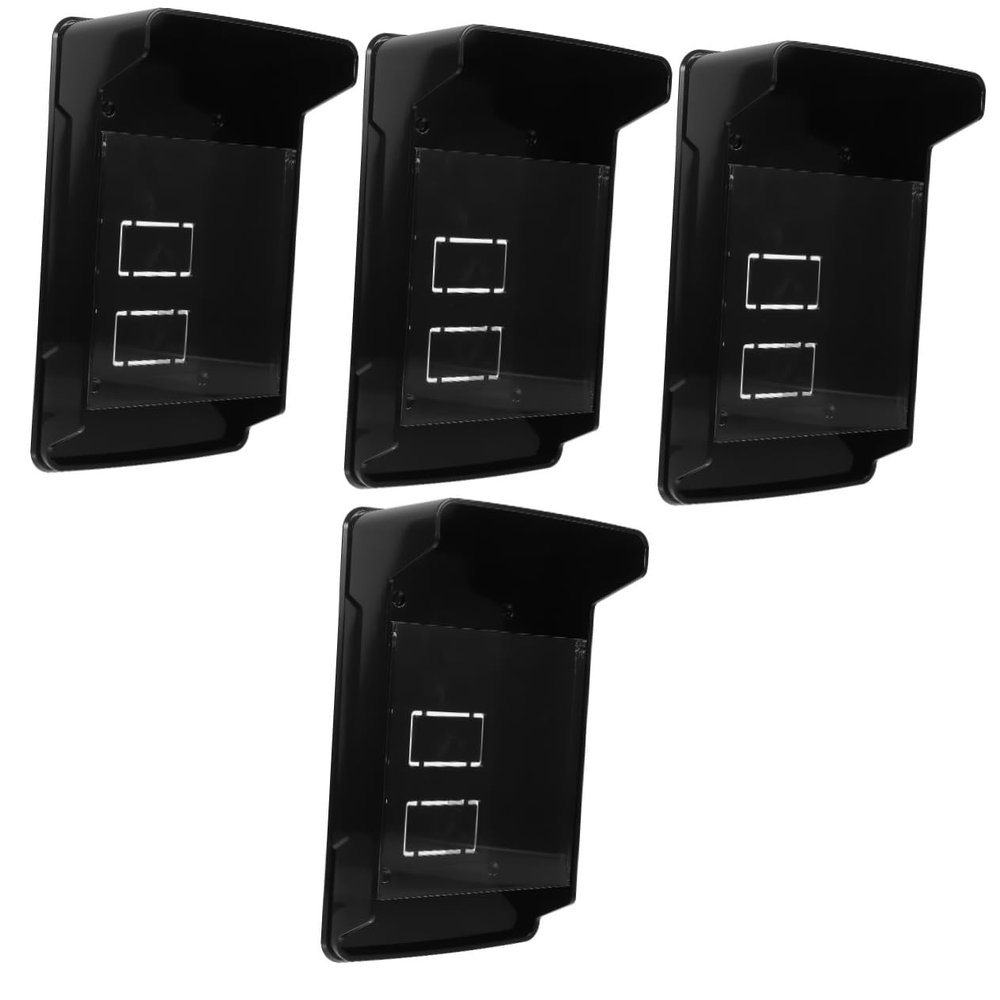 Hemobllo 4pcs Doorbell Cover Rainproof for Fingerprint Machines Control Devices and Doorbell Accessories Sturdy Plastic Design for Enhanced Longevity
