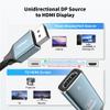 Active Displayport 1.4 to HDMI 2.1 Adapter, 8K 60Hz / 4K 120Hz Unidirectional DP to HDMI Adapter (Male to Female), Display Port to HDMI for PC, Dell, HP, AMD, NVIDIA view 3