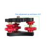 Tripod Head Leveling Base, Top Anti Slip Rubber Pad Anodized CNC Processing Tripod Leveling Adjustment Base Precise Angle Adjustment for Panoramic Photography view 3