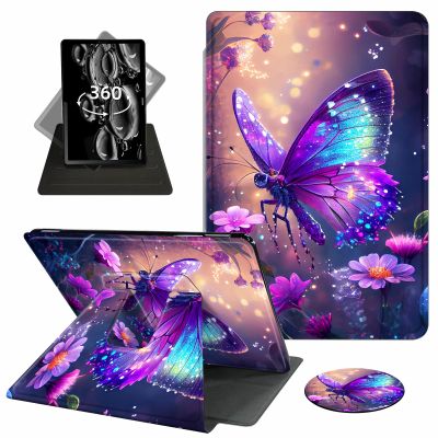 ACWDMKH for Kindle Paperwhite Case,6.8" Kindle Paperwhite 11th Generation Case and Kindle Paperwhite Signature Edition,360 Degree Rotating Stand Leather Cover with Auto Wake/Sleep,Glitter Butterfly