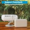 SEWENS Mini HD Projector, Powerbank Powered, 10000 Lumens Portable With Tripod for Outdoor Travel Theater, Compatible With Android/iOS/Windows/TV Stick/HDMI/USB view 3