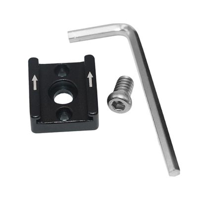 BELLIFFY Cold Shoe Flash Adapter Mount Sturdy Metal Cold Shoe Bracket Mini Hot Shoe 1/4'' Screw Compatible Adapter for