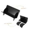 CHILDWEET Multi-functional Vinyl Record Display Rack Desktop Organizer for Cd and Vinyl Albums Easy to Clean and Maintain Stylish Black Holder for Music Lovers view 3
